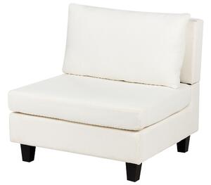 Háromszemélyes kombinálható fehér kárpitozott kanapé ottománnal UNSTAD