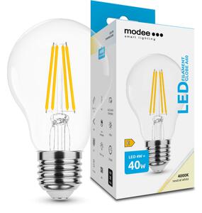 LED lámpa , égő , izzószálas hatás , filament , E27 foglalat , A60 , 4 Watt , természetes fehér , Modee