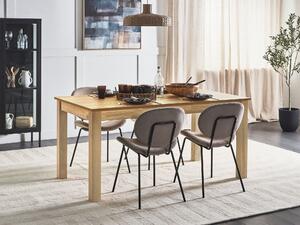 Világosbarna kihúzható étkezőasztal 160/240 x 90 cm MADURA