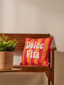 Sinsay - Párnahuzat „Dolce Vita” felirattal - többszínű