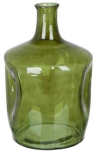 Zöld üveg virágváza 35 cm KERALA