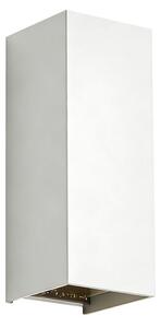 V-TAC kültéri, kétirányú szögletes 10W fehér fali LED lámpa, CCT - SKU 24345