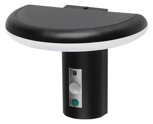 V-TAC 2W napelemes LED fali lámpa PIR szenzorral, IP54, meleg fehér - SKU 24365