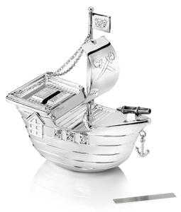 Persely Pirate Ship – Zilverstad