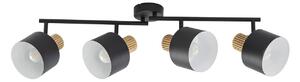 Mennyezeti Lámpa Lindby, Lenja, dimmable, Fekete, Nappali, Fém, Modern