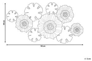 Többszínű Virágos Fali Dekoráció POTASSIUM