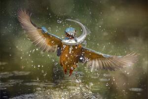 Művészeti fotózás Kingfisher, Alberto Ghizzi Panizza, (40 x 26.7 cm)