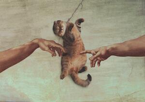 Illusztráció Touch of the Kitty, Artem Pozdniakov, (40 x 30 cm)