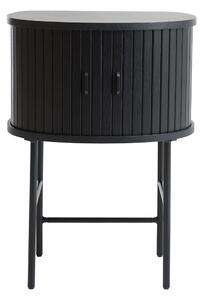 Fekete éjjeliszekrény Nola – Unique Furniture