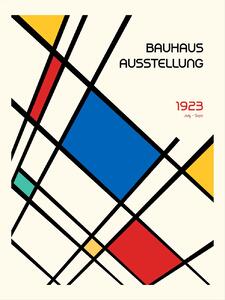 Illusztráció Bauhaus Geometric Design Retro, Retrodrome, (30 x 40 cm)