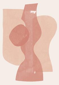 Illusztráció Peach Paper Cut Composition No.1, THE MIUUS STUDIO, (26.7 x 40 cm)