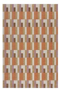 Narancssárga-natúr színű szőnyeg 155x230 cm Riley Block Geo – Flair Rugs