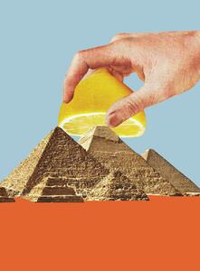 Illusztráció Pyramides of Lemonade, Circular Concepts, (30 x 40 cm)
