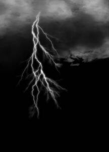 Művészeti fotózás Lightning streaks on gloomy cloudy darkness, The-Vagabond, (30 x 40 cm)