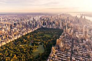 Művészeti fotózás Aerial view of New York City, Alexander Spatari, (40 x 26.7 cm)