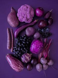 Művészeti fotózás Purple fruits and vegetables, gerenme, (30 x 40 cm)
