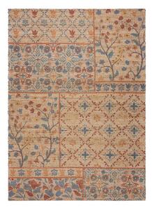 Natúr színű kézi szövésű jutakeverék szőnyeg 120x170 cm Taylor Patchwork – Flair Rugs