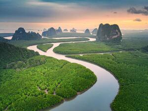 Művészeti fotózás Beautiful landscape Phangnga bay, unseen view, Jackyenjoyphotography, (40 x 30 cm)