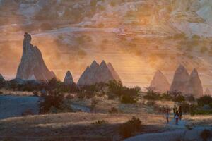 Fotográfia Sunset image of the rock formations, Izzet Keribar, (40 x 26.7 cm)