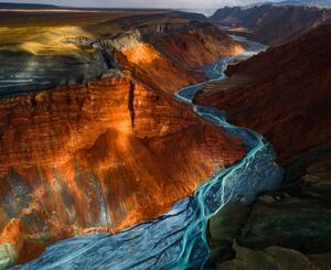 Művészeti fotózás Red Mountain Grand Canyon, Yuhan Liao, (40 x 35 cm)