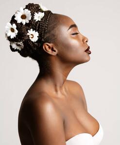 Művészeti fotózás Beauty Profile of African American Woman, inarik, (35 x 40 cm)