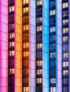 Művészeti fotózás Vivid Sydney - Colorful Skyscrapers, RugliG, (30 x 40 cm)