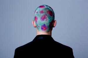Művészeti fotózás Young man with dyed shot hair studio, Westend61, (40 x 26.7 cm)