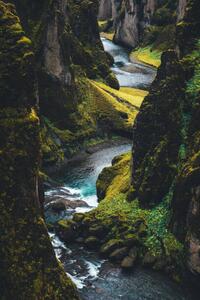 Művészeti fotózás Fjadrargljufur Canyon In Iceland, borchee, (26.7 x 40 cm)