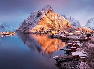 Művészeti fotózás Winter in Reine, Lofoten Islands, Norway, David Clapp, (40 x 30 cm)