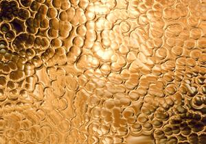 Illusztráció Gold Yellow Bubble Pattern Glittering Background, oxygen