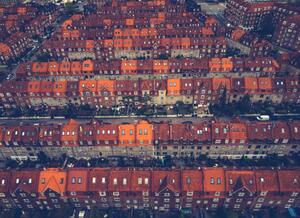 Művészeti fotózás Town Houses in Copenhagen, jonathanfilskov-photography, (40 x 30 cm)