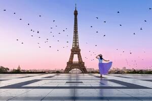 Művészeti fotózás Good Morning Eiffel, Kenneth Zeng, (40 x 26.7 cm)