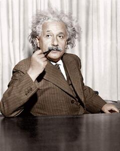 Fotográfia Albert Einstein at Princeton, 1933, Unknown photographer,, (30 x 40 cm)