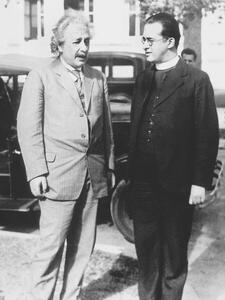 Művészeti fotózás Albert Einstein and Georges Lemaitre Abbot, 1933, Unknown photographer,, (30 x 40 cm)