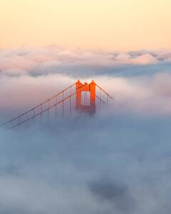 Fotográfia Golden Gate Bridge, Zeyu Wang, (30 x 40 cm)
