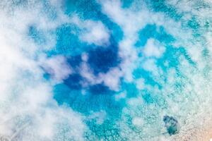 Fotográfia Steam of geyser from above, Semera,, Roberto Moiola / Sysaworld