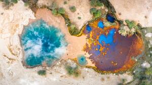 Fotográfia Ala Lobet geyser from above,, Roberto Moiola / Sysaworld, (40 x 22.5 cm)