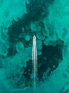 Művészeti fotózás Drone image looking down on a, Abstract Aerial Art, (30 x 40 cm)