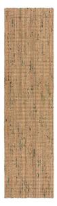 Zöld-natúr színű kétoldalas kézi szövésű juta futószőnyeg 60x230 cm Jute Boucle Green – Flair Rugs