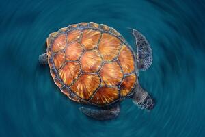 Művészeti fotózás Spin Turtle, Sergi Garcia, (40 x 26.7 cm)