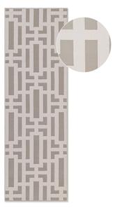 Szürke-krémszínű futószőnyeg 80x240 cm Perles Onyx – Elle Decoration