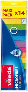 Törlőkendő Vileda Microfibre Colors, mikroszálas, padlóhoz 14 db