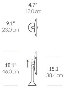 Kozmetikai tükör világítással-nagyítós (ötszörös) ø 20 cm Sensor – simplehuman