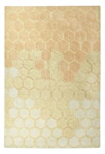 Okkersárga mosható kézi szövésű pamut szőnyeg 140x200 cm Sweet Honey – Lorena Canals