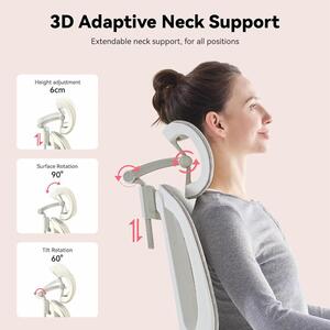 MUSSO E80 Air ergonomikus forgószék deréktámasszal, lábtartóval, fekete