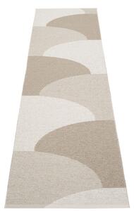 Bézs kültéri-beltéri futószőnyeg 70x270 cm Hill Dark Linen – Pappelina