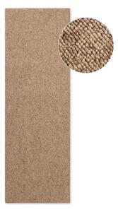 Világosbarna mosható futószőnyeg 80x240 cm Rocco Caramel – Elle Decoration