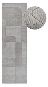 Szürke kézi szövésű gyapjú futószőnyeg 80x250 cm Charlotte – Villeroy&Boch