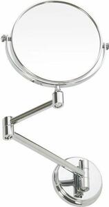 SAPHO XR005 X-Round E lógó kozmetikai tükör, 15 cmátmérőjű, ezüst színű