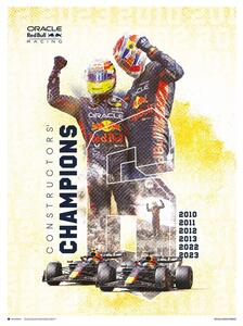 Művészeti nyomat Oracle Red Bull Racing - F1 World Constructors' Champions 2023, (30 x 40 cm)
